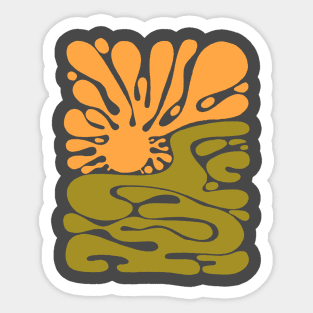 Abstract landscape 004 Sticker